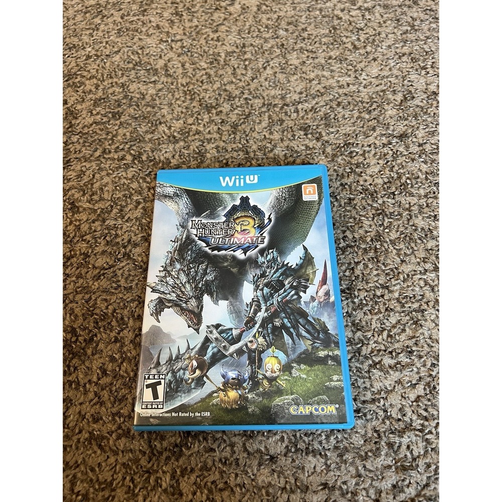 Monster Hunter 3 Ultimate Nintendo Wii U Game Complete With Manual Tested